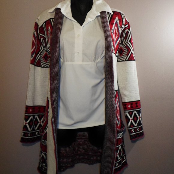 Antthony Open Front Sweater with Pockets M - Picture 1 of 4